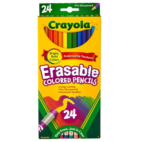 Erasable Colored Pencils, 24 Count {1}
