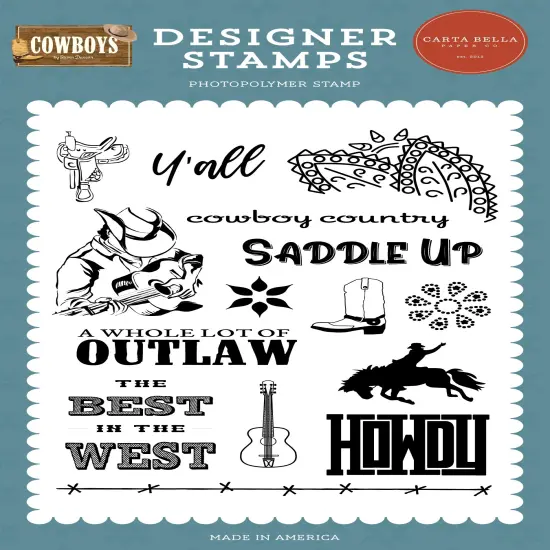 Cowboys Stamps-Saddle Up {1}