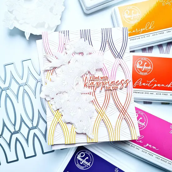 Pinkfresh Studio Stencils 4.25"X5.5" 2/Pkg-Beautiful Branch {4}