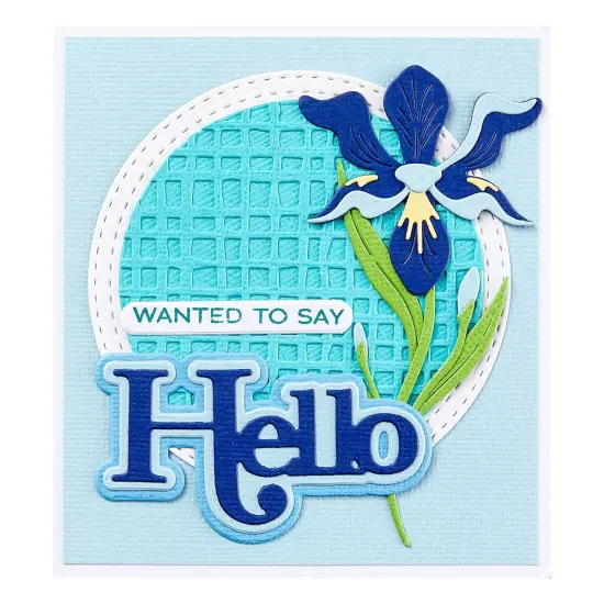 Spellbinders Etched Dies By Lisa Horton-Layered Iris, Spotlight Frames & Florals {4}