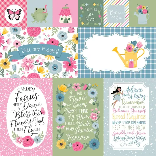 Fairy Garden Double-Sided Cardstock 12"X12" {3}