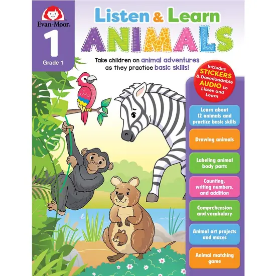 Listen and Learn Animals, Grade 1 {1}