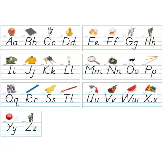 Photo & Modern Manuscript Alphabet Lines Bulletin Board Set {1}