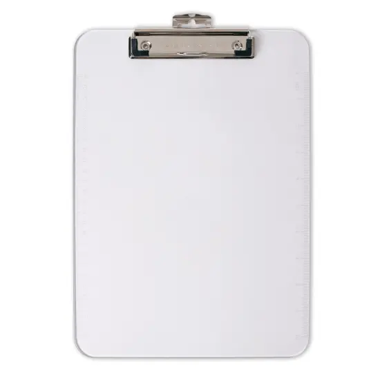 Plastic Clipboard, Clear {1}