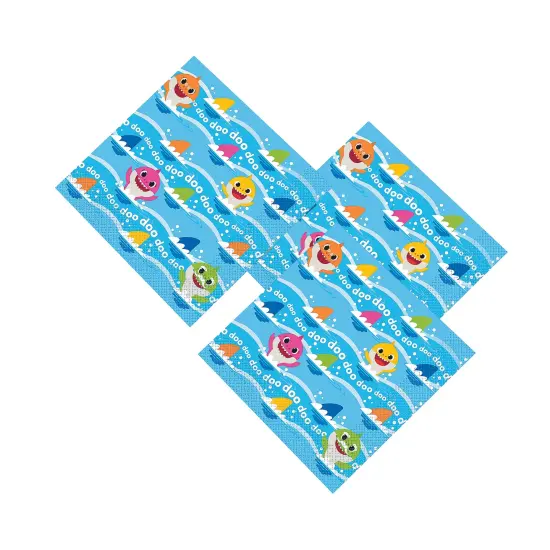 Baby Shark Party Luncheon Napkins - 16 Pc. {3}