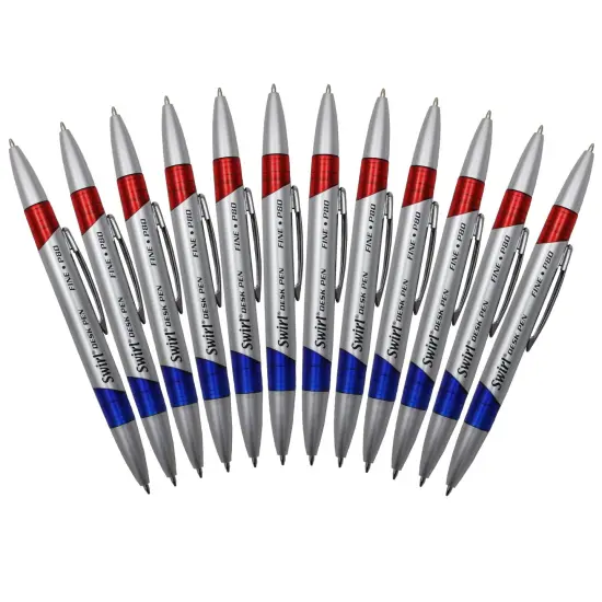 Swirl Ink Pens, Red/Blue Combo, Pack of 12 {1}