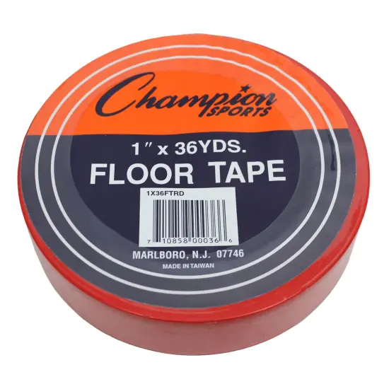 Floor Marking Tape, 1" x 36 yd, Red {1}