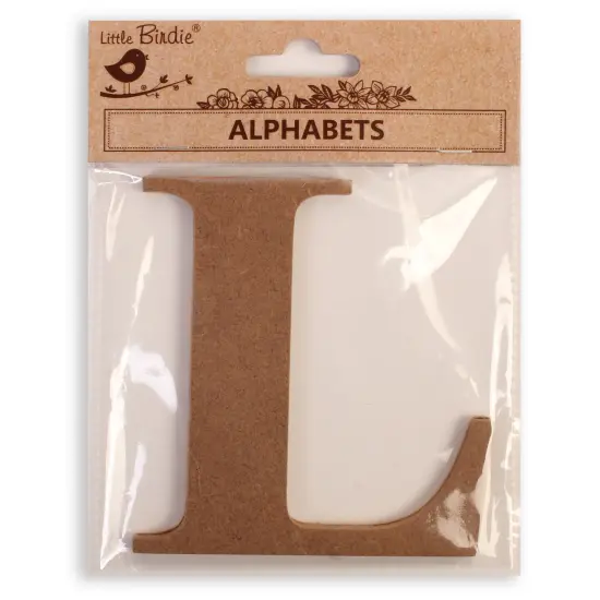 Little Birdie MDF Alphabets Upper Case 4" 1/Pkg-L {1}