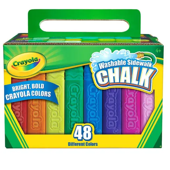 Washable Sidewalk Chalk, 48 Count {1}