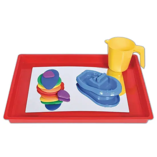 Large Assorted Color Multi Purpose Plastic Trays {7}