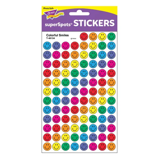 Colorful Smiles superSpots&reg; Stickers, 800 ct {3}