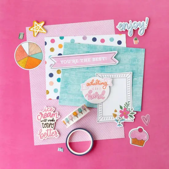 Shimelle Reasons To Smile Card Making Kit-Makes 20 {5}