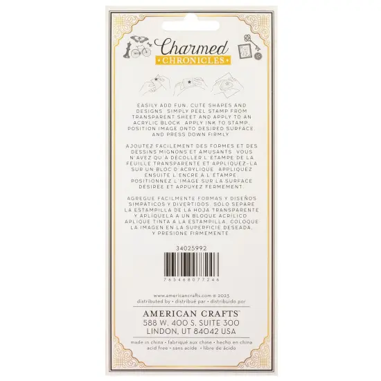 Bo Bunny Charmed Chronicles Acrylic Stamp Set-10/Pkg {2}
