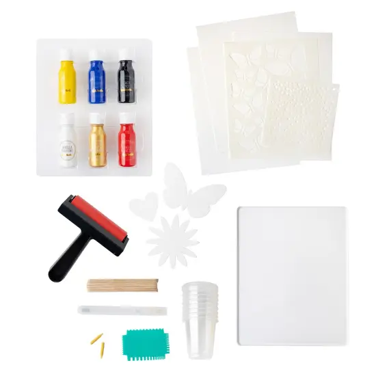 Vicki Boutin Mixed Media Gel Plate Starter Kit-71 Pieces {4}