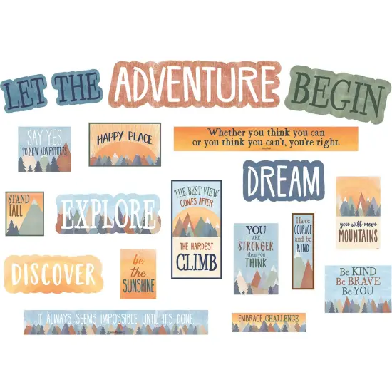 Moving Mountains Let the Adventure Begin Mini Bulletin Board Set {1}