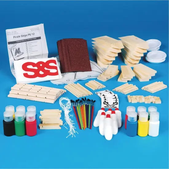 Pirate Ship Craft Kit (Pack of 12) {3}