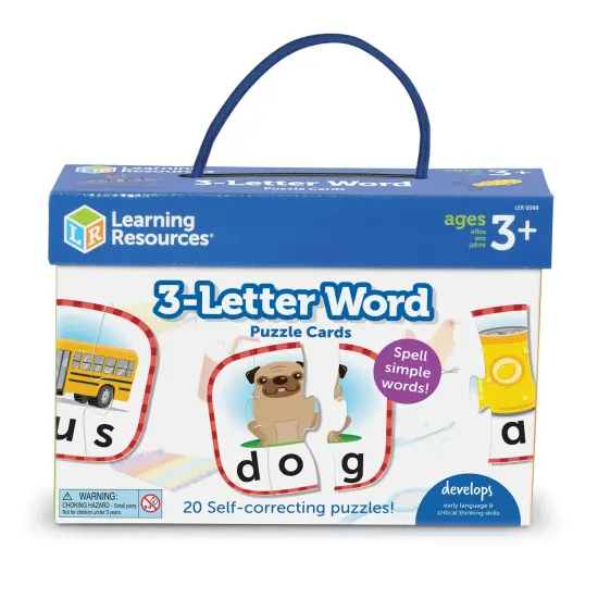 3-Letter Word Puzzle Cards {1}