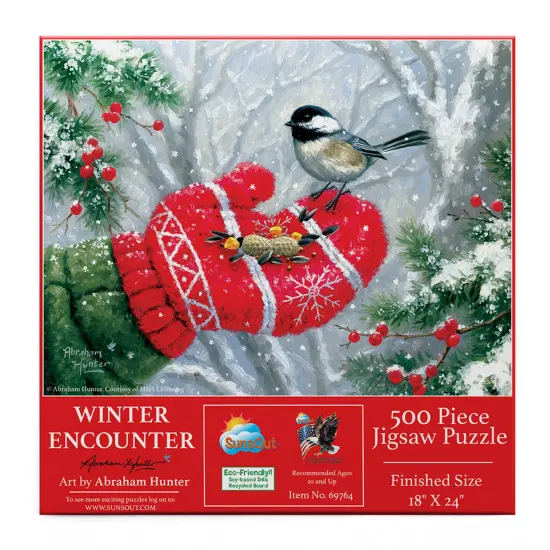 Sunsout Winter Encounter 300 pc Jigsaw Puzzle 69764 {3}