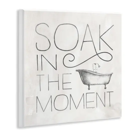 Stupell Industries Vintage Bathroom Soak Phrase Wall Plaque Art {3}