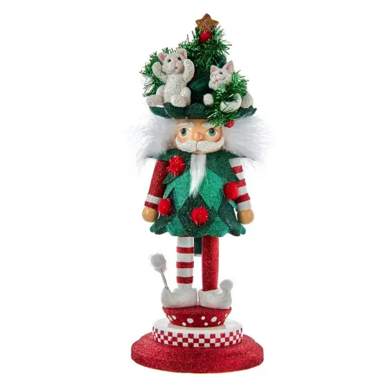 Kurt Adler 14-Inch Hollywood Cats In Tree Hat Nutcracker {1}