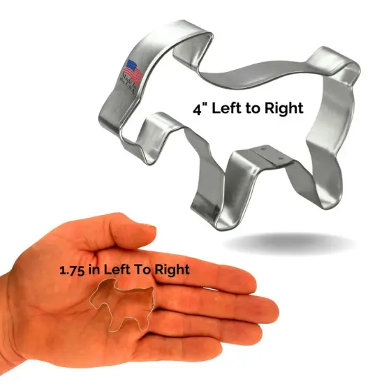 Goat Cookie Cutter 2 Pc Set. USA Tin Plate Steel - By CookieCutter.Com {3}