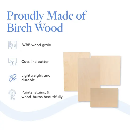 Baltic Birch Plywood, 7 x 5 Inch, B/BB Grade Sheets, 1/4 or 1/8 Inch Thick| Woodpeckers {4}