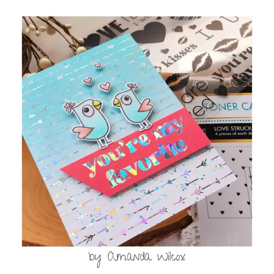 Deco Foil Adhesive Transfer Sheets 5.9" x 5.9"-Love & Kisses {7}