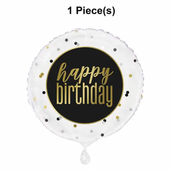 Metallic Happy Birthday 18" Mylar Balloon {1}
