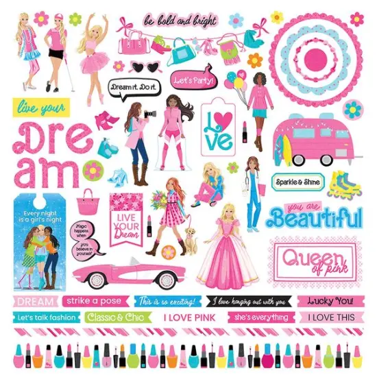 Fashion Dreams 12x12 Sticker {1}