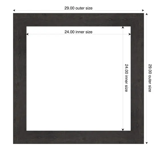 Rustic Plank Framed Dry Erase Magnetic Board Espresso {4}