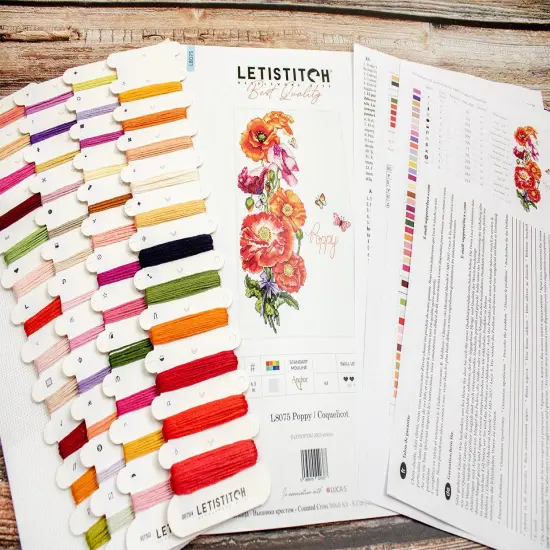 Poppy L8075 Counted Cross Stitch Kit {3}