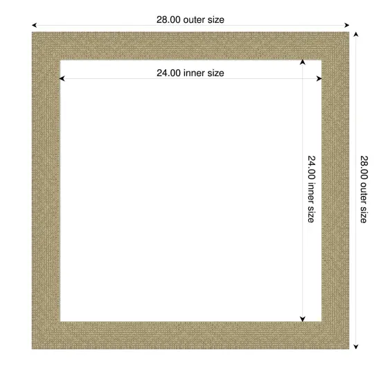 Mosaic Framed Dry Erase Magnetic Board Gold {4}