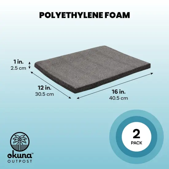 2-Pack Packing Foam Sheets - 16x12x1 Customizable Polyethylene Insert Pads for Tool Case Cushioning, Crafts Black {3}