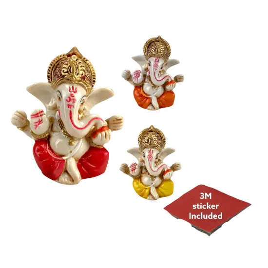 Acrylic Car Ganesha, Ganesha Pooja Favor, Housewarming Favor, Ganesh Statue, Indian Gift, Indian Favor, Ganesh Idol, Ganesha Statue {7}