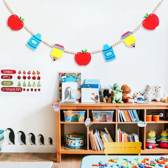 4ft Back to School Classroom Decorations 3D Felt Banner {5}