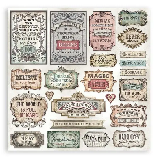 Stamperia Double-Sided Paper Pad 8"X8" 10/Pkg-Master Of Magic, 10 Designs/1 Each {7}