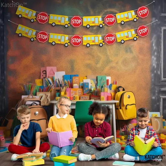 Bus Banner - 10 Feet, No DIY | School Bus Decorations {4}