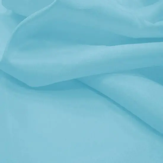 1 Yard Solid Light Teal Slub Shantung Fabric Silk Look Polyester for Apparel & Decor 58/60" Wide {1}