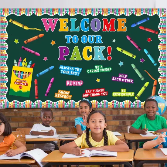 3D Welcome to Our Pack Bulletin Board Set {4}