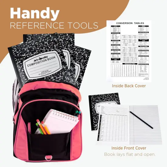 4E's Novelty Wide Ruled Composition Notebooks [4 Pack] Hard Cover 100 Sheets 9.75" x 7.5" - Black Marble Bulk Compositon Book Wide Ruling, Back to School Supplies For Students Boys Girls & College {4}