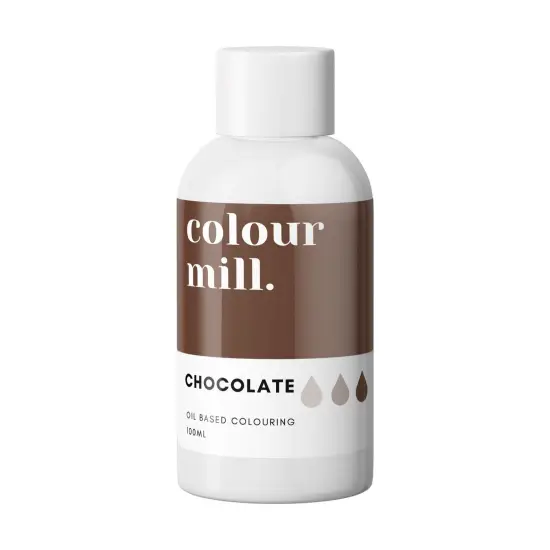 Premium 100ml Chocolate Oil-Based Food Coloring for Rich Cake Gel Buttercream Halal {1}