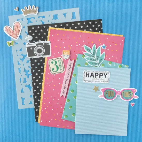 American Crafts A2 Cards W/Envelopes (4.375"X5.75") 40/Box-Vicki Boutin Bold And Bright {4}