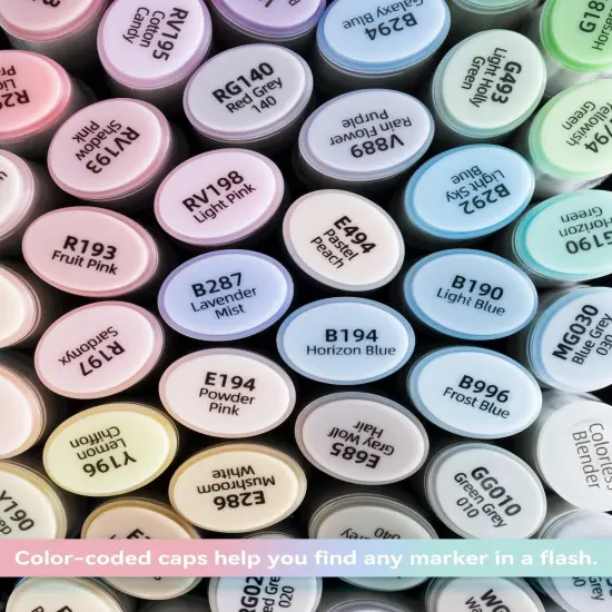 Alcohol Markers 48 Pastel Colors {5}