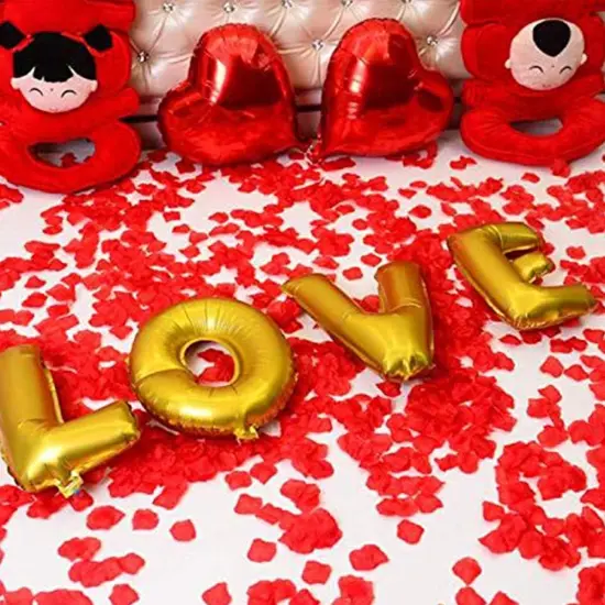 1000 Pieces Black Artificial Silk Rose Petals Flower Decoration Wedding Party Color Black {2}