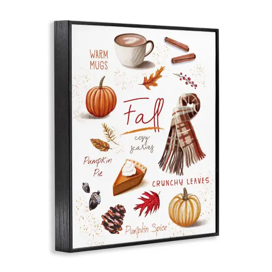 Stupell Industries Favorite Autumn Things Framed Giclee Design by Elizabeth Tyndall {3}
