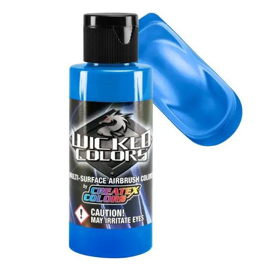 Laguna Blue - Wicked Colors Airbrush Paint, Semi-Gloss Finish, 2 oz. {1}