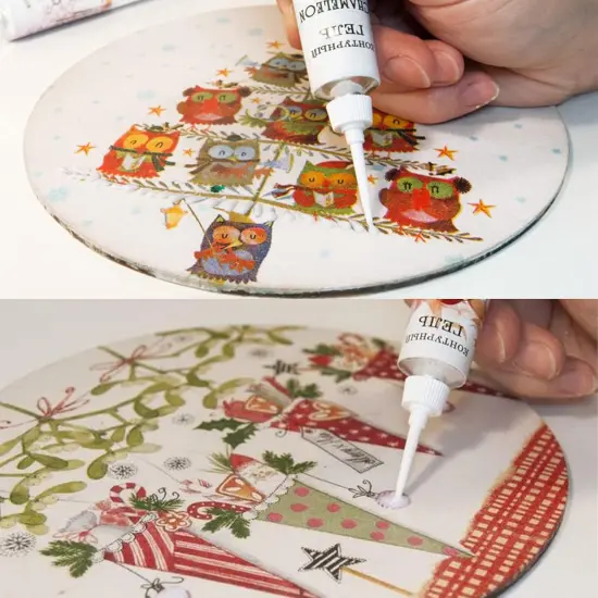 24 Pcs 3'' Clear Acrylic Circles Coasters {3}