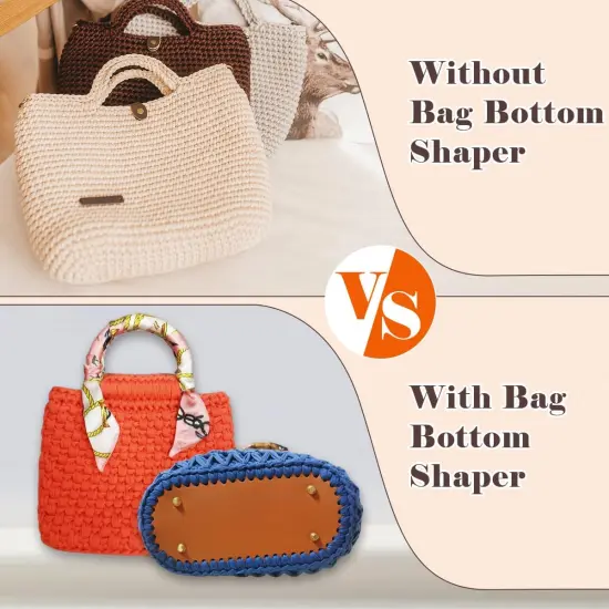 4 PCS Bag Bases for Crochet with 2 PCS Crochet Hook {5}