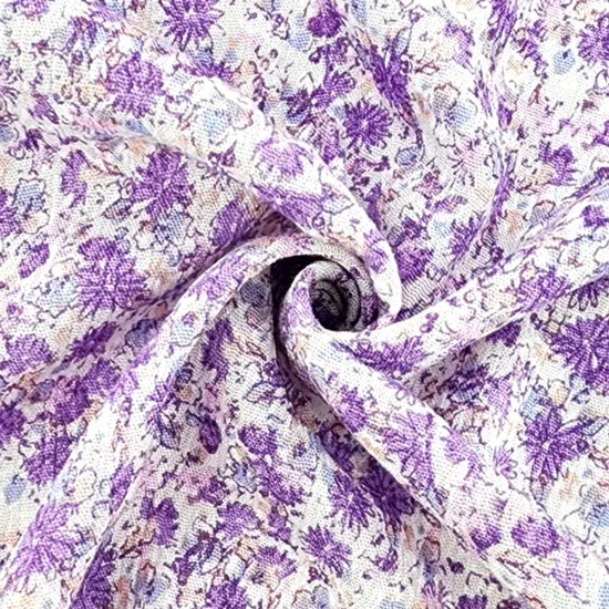 1 Yard Violet Rayon Crinkle Crepon Fabric 50/52" Wide, Lightweight Apparel Material {1}