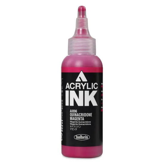 Holbein Acrylic Ink - Quinacridone Magenta, 100 ml {1}